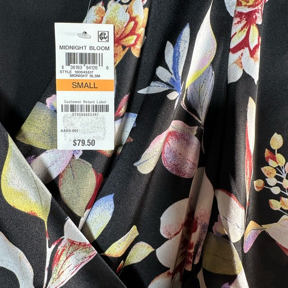 NWT Bar III Women’s Midnight Bloom Floral Dress Size Small - Picture 7 of 11